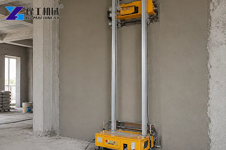 Automatic Wall Plaster Machine Indoor Application