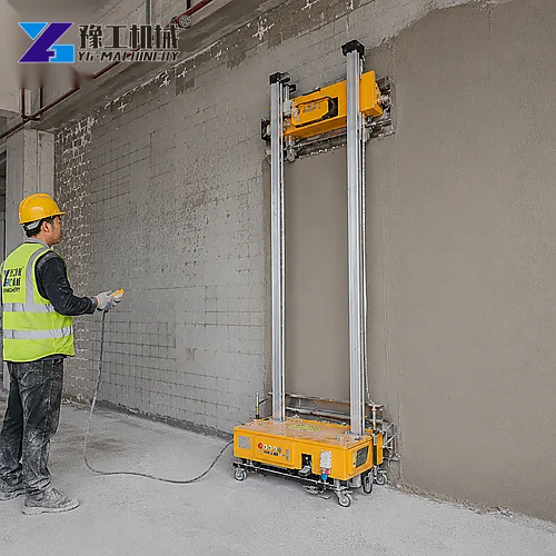 Automatic Wall Plaster Machine Operator Control