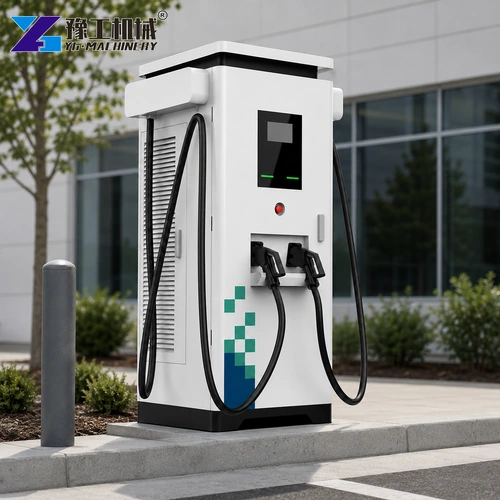 Commercial Car Charger Dual Gun Unit Close Up