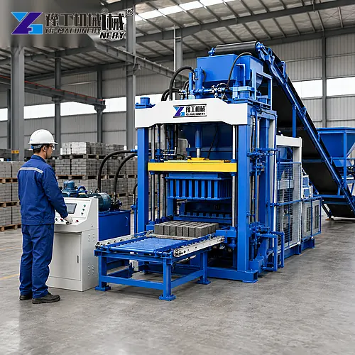Concrete Brick Making Machine Operator Control