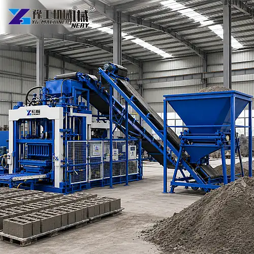 Concrete Brick Making Machine Raw Material Feeding