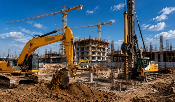 Construction Projects With Construction Equipment