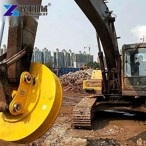 Excavator Magnet Attachment For Metal Handling