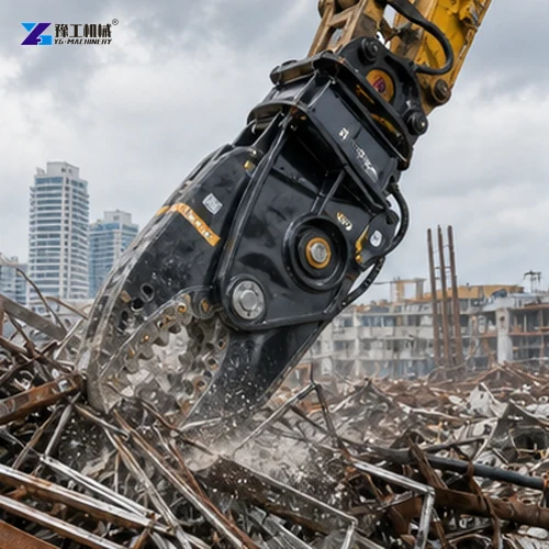 Excavator Shear Steel Processing