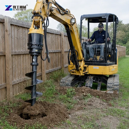 Fence Post Hole Drilling
