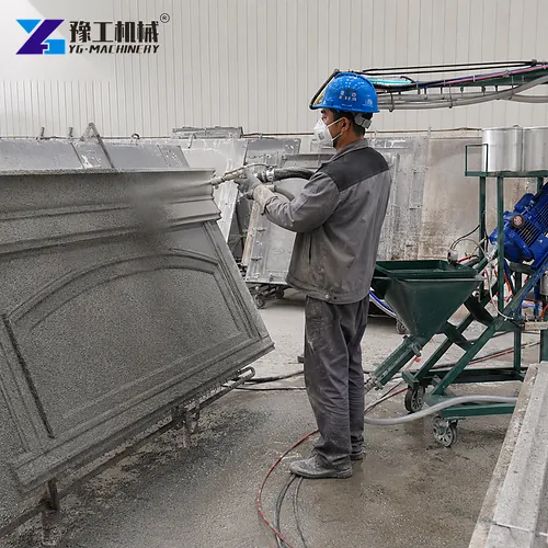 GRC Machine Spray Gun Operation