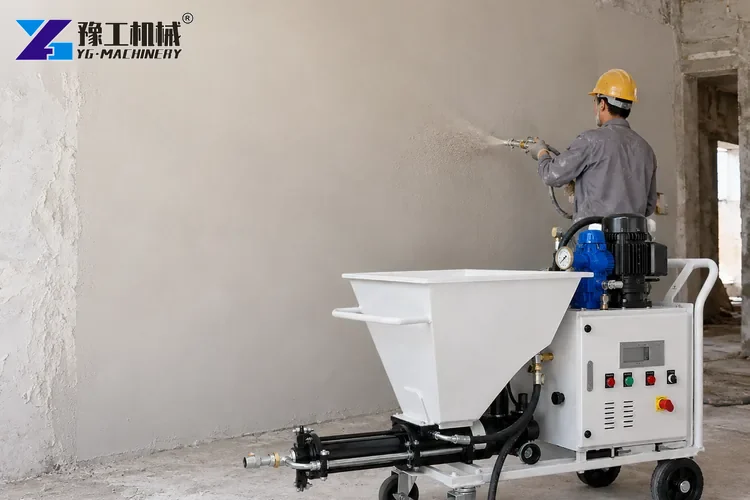 Gypsum Plaster Machine Wall Spraying