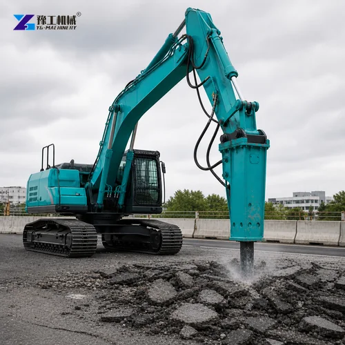 Hydraulic Breaker Road Demolition