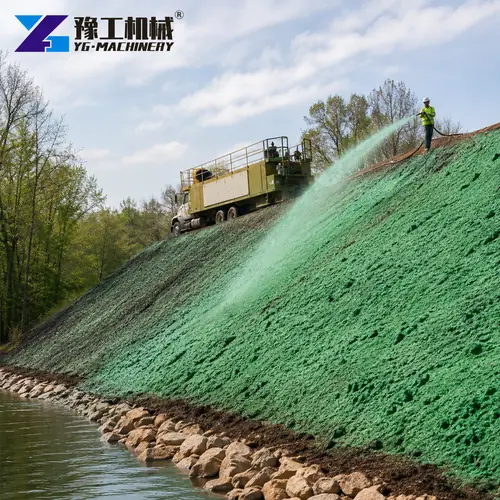 Hydroseeding Rig For Riverbank Slope
