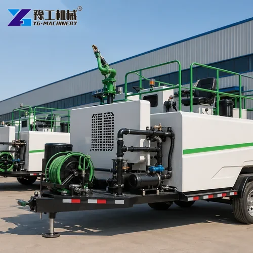 Hydroseeding Rig Pump And Hose System