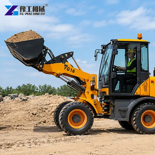 Mini Payloader Dumping Material