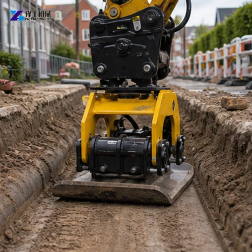 Plate Compactor Trench Backfill