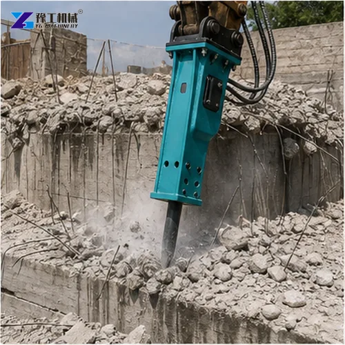 Concrete Breaker Attachment Reinforced Concrete Breaking