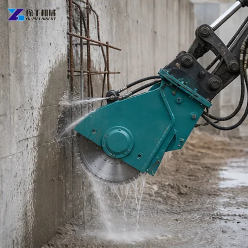 Excavator Rock Saw Reinforced Concrete Saw Cutting