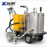 Road Line Marking Machine Road Line Marking Machine On White Background