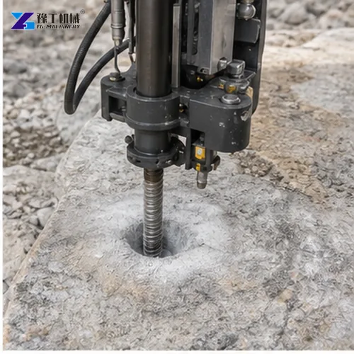 Integrated Rock Drill And Splitter Rock Hole Drilling