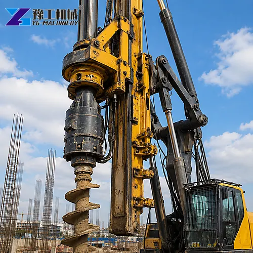 Rotary Drilling Rig Power Head Close Up