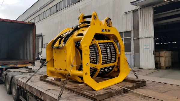 Rotating Screening Bucket Project For Construction Application