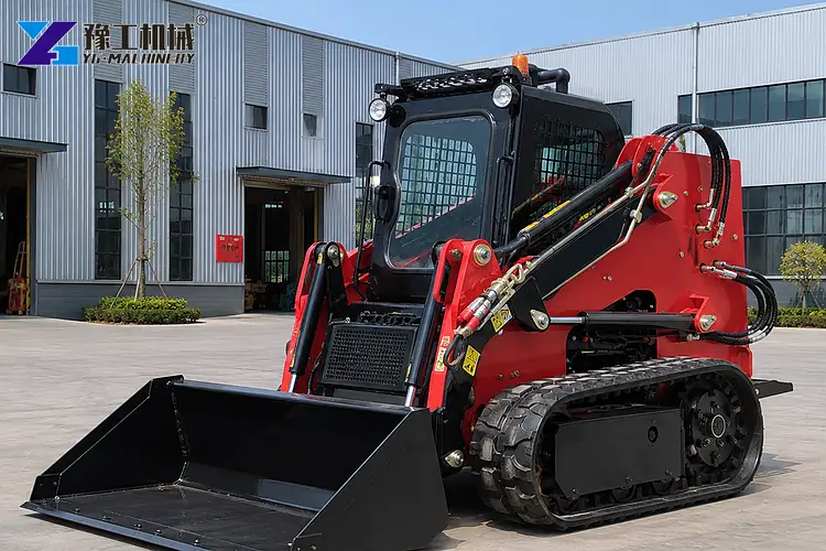 Skid Steer Track Loader At Factory Yard