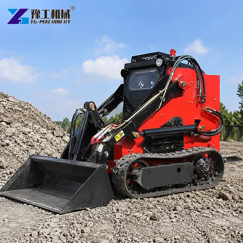 Skid Steer Track Loader On Rough Terrain