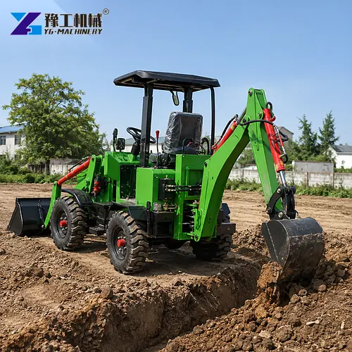 Small Backhoe Loader Backhoe Digging