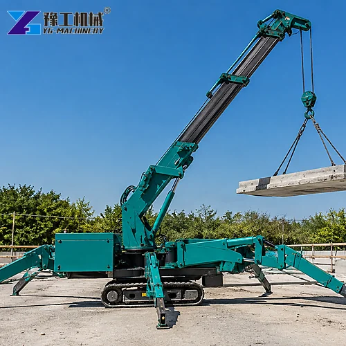Tracked Mini Crane Outdoor Job Site