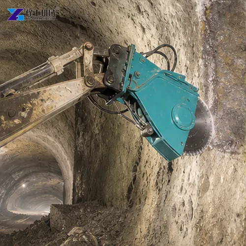 Excavator Rock Saw Tunnel Wall Rock Saw