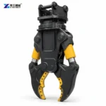 Hydraulic Shear Price: How Should An Excavator Buyer Compare? Rotating excavator shear cutting supported steel structure