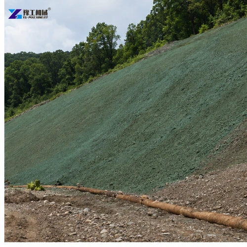 Hydroseeding unit secured on trailer for site transport