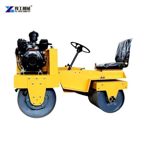 Mini Road Roller Right Side with Engine and Drums