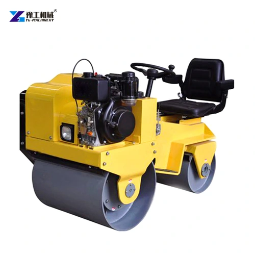 Mini Road Roller Engine Side with Operator Station