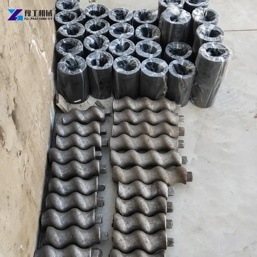 Cement spray machine rotor and stator wear parts in workshop