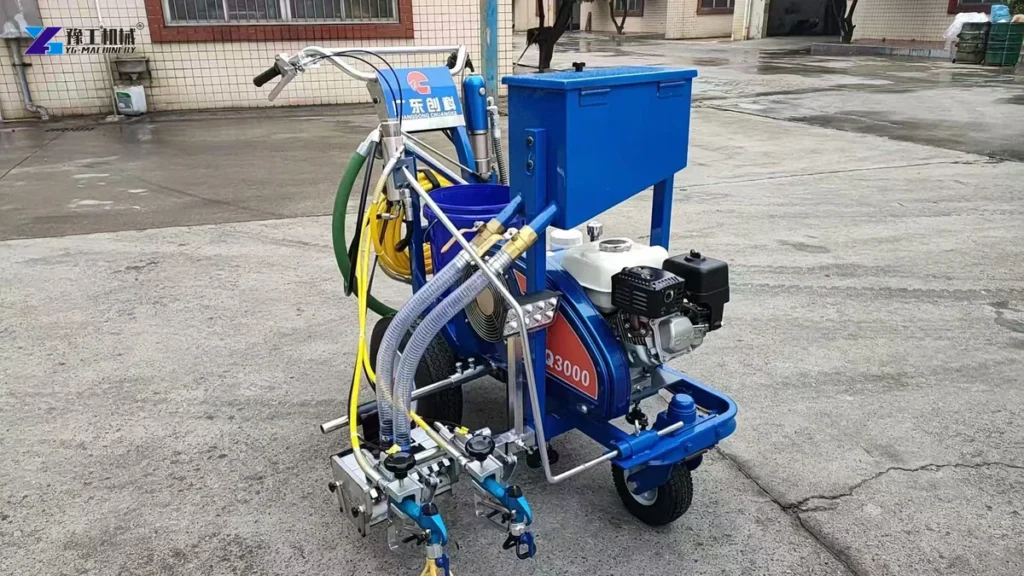YG cold paint road marking machine for parking lot projects