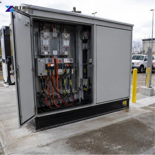 Electrical distribution cabinet for commercial chargers