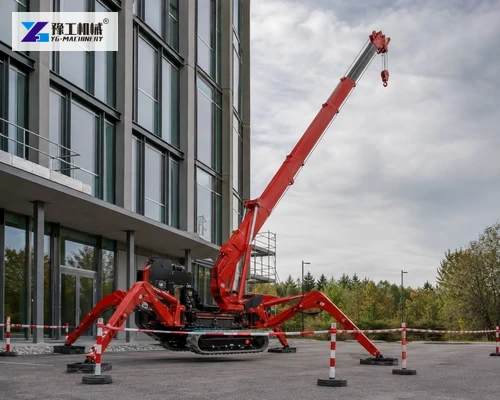 Engineered outrigger support mats ready for crane setup