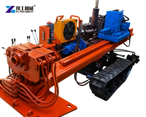 Horizontal directional drill frame with carriage and crawler track