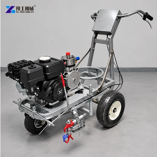 pavement marking machine control side