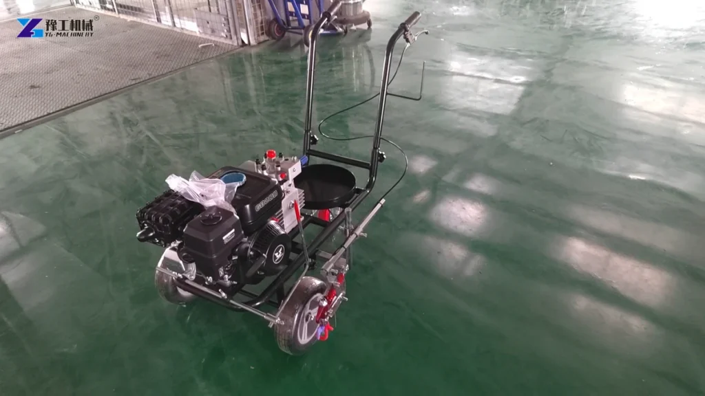 self propelled road marking machine for long routes