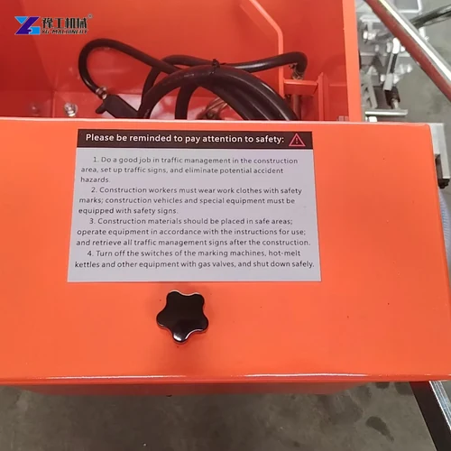 thermoplastic marking hopper and wheeled frame