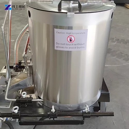 thermoplastic marking machine bead and material controls