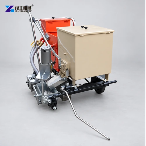 two component road marking machine front view