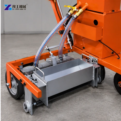 two component road marking screed applicator detail