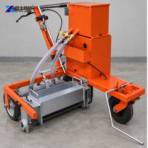 two component road marking material delivery system