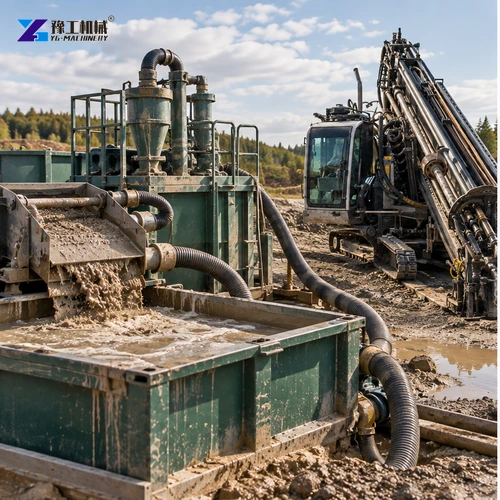 horizontal directional drilling mud mixing recycling system