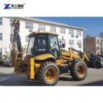 Tractor Loader Backhoe For Sale Complete Yellow Construction Backhoe Loader With Front Bucket And Rear Arm