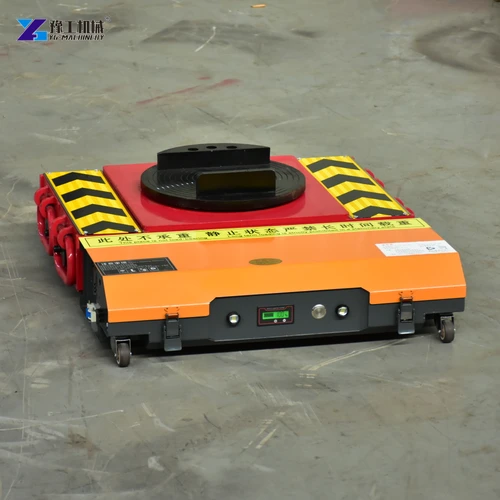 Unloaded moving unit on a workshop floor