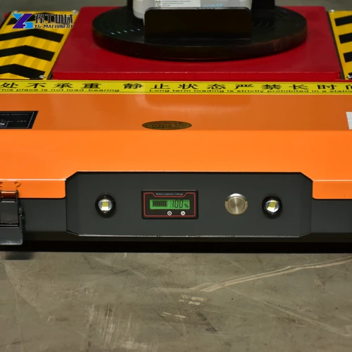 Front panel beneath a machinery support
