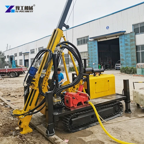Hydraulic core drilling machine, front quarter