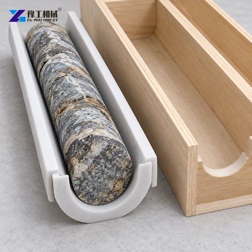 Rock core in supporting liner