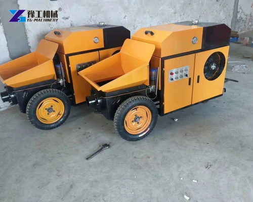 Compact electric concrete pump configurations